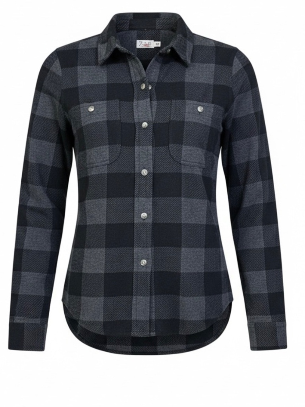 FAHERTY Legends Sweater Shirt in Black/Gray Buffalo Plaid - XXL